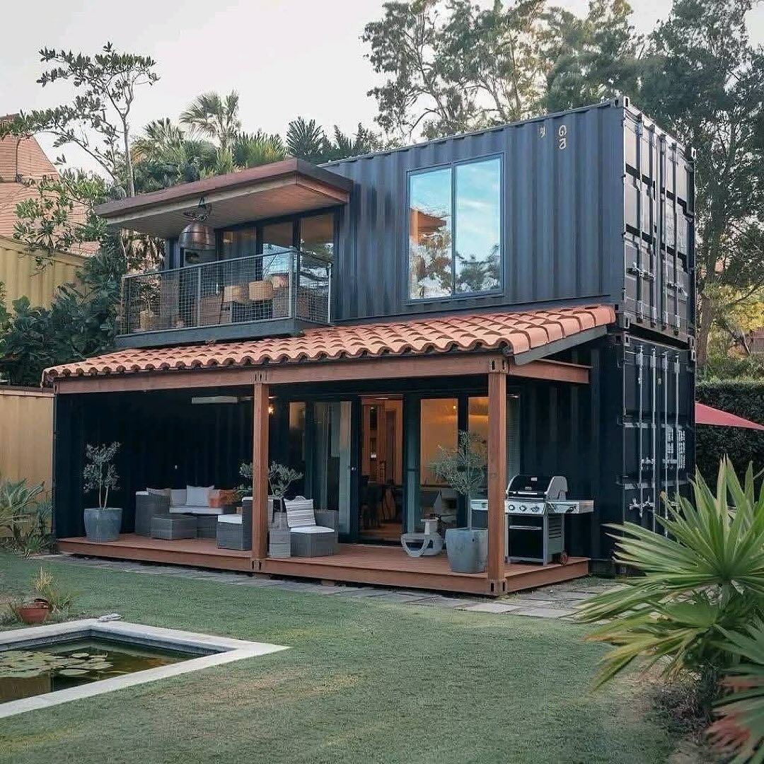2 x 40ft double container home UK spacious